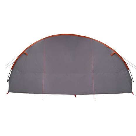 Tunnel Tent 6-Persoon Grijs en Oranje 700 x 590 x 215 cm 8