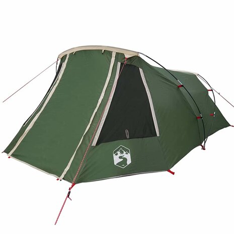 Tunnel Tent 3-Person met dak Groen en Wit 328 x 228 x 115 cm 4