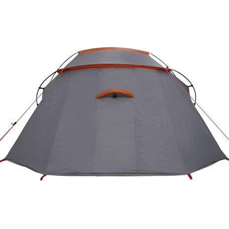 Tunnel Tent 3-Person met dak Grijs en Oranje 328 x 228 x 115 cm 8