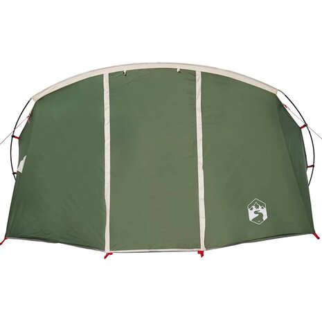 Tunnel Tent 4-Person met dak Groen en Wit 318 x 275 x 140 cm 6