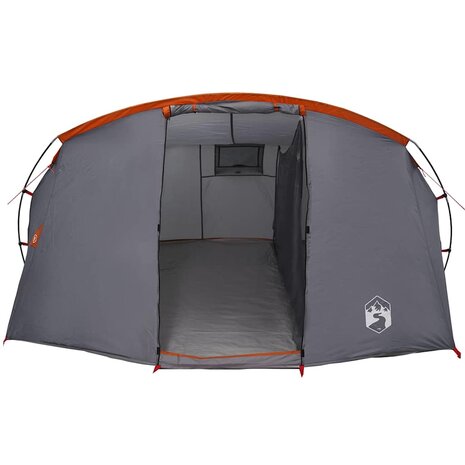 Tunnel Tent 4-Person met dak Grijs en Oranje 318 x 275 x 140 cm 5