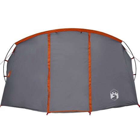 Tunnel Tent 4-Person met dak Grijs en Oranje 318 x 275 x 140 cm 6