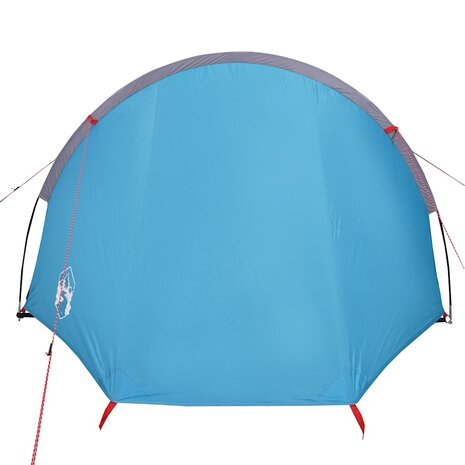 Tunneltent 4-persoons waterdicht blauw 6