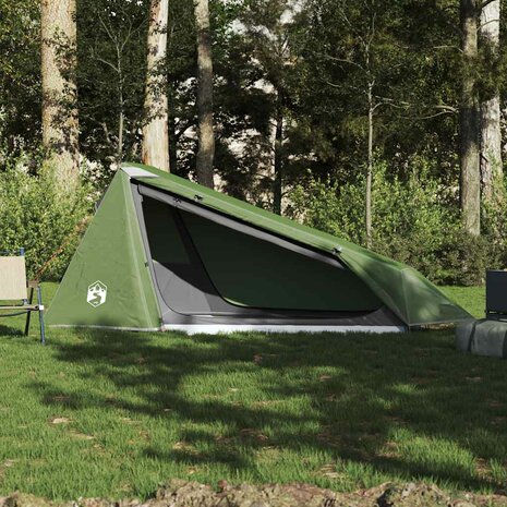 Tunneltent 1-persoons waterdicht groen 3