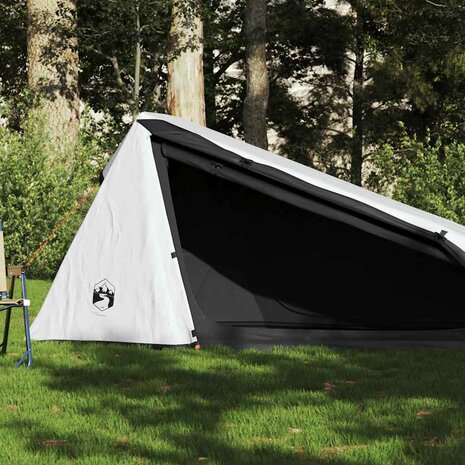 Tunneltent 1-persoons waterdicht verduisterend stof wit 1