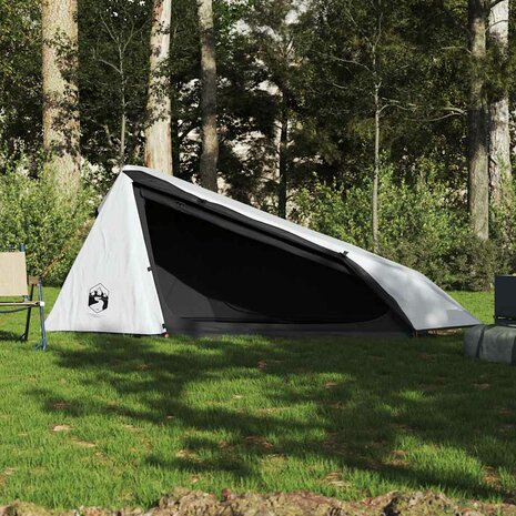 Tunneltent 1-persoons waterdicht verduisterend stof wit 3