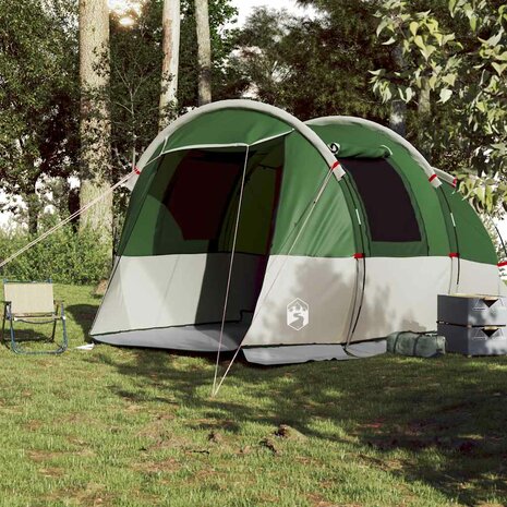 Tunneltent 4-persoons waterdicht groen 3