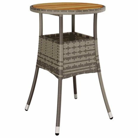 Tuin eettafelset 3 pcs Grijs poly rattan 5
