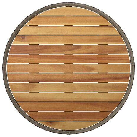 Tuin eettafelset 3 pcs Grijs poly rattan 8