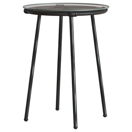 Tuin eettafelset 3 pcs Zwart en Anthraciet poly rattan 7