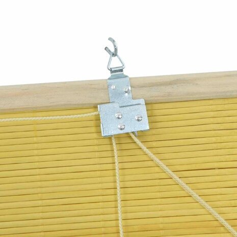 Rolgordijn Geel 80x220 cm Bamboe 7