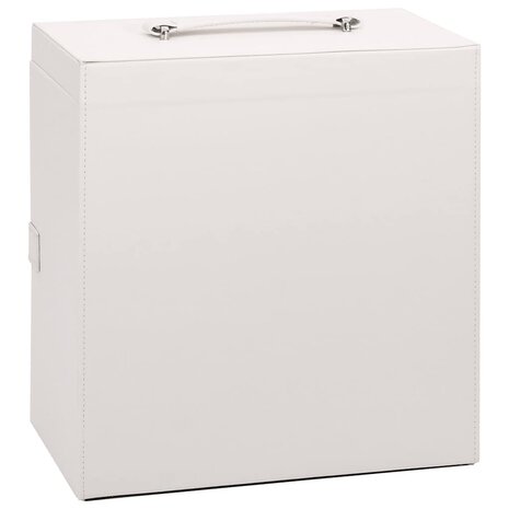 Sieradendoosje 5-laags met spiegel afsluitbaar wit 8