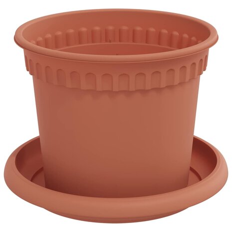 Plantenpotten 24 pcs Baksteenrood &Oslash; 12,5 x 10 cm Kunststof 5