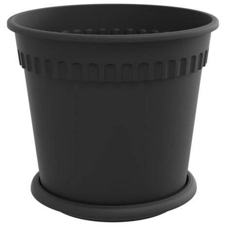 Plantenpotten 24 pcs Zwart &Oslash; 19 x 16 cm Kunststof 5