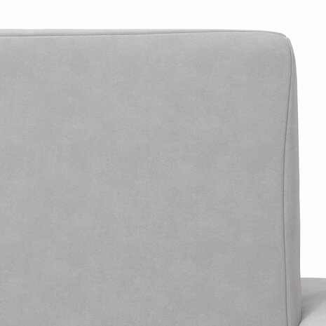 Kinderslaapbank zacht pluche lichtgrijs 7