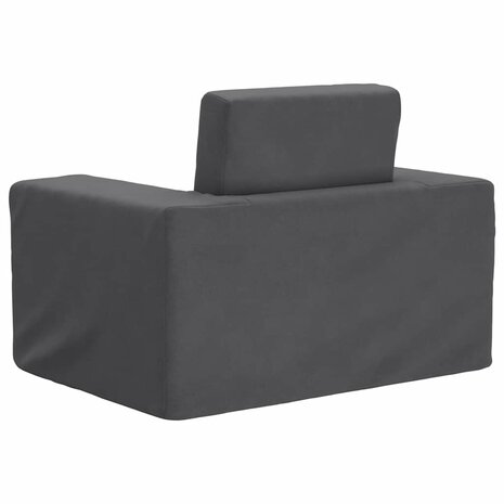 Kinderslaapbank zacht pluche antracietkleurig 6