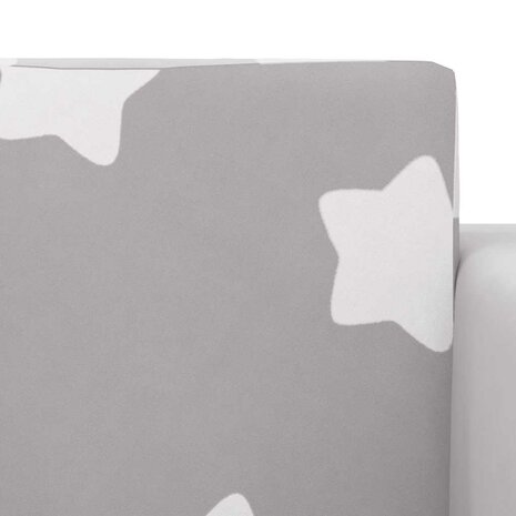 Kinderslaapbank met sterren zacht pluche lichtgrijs 7