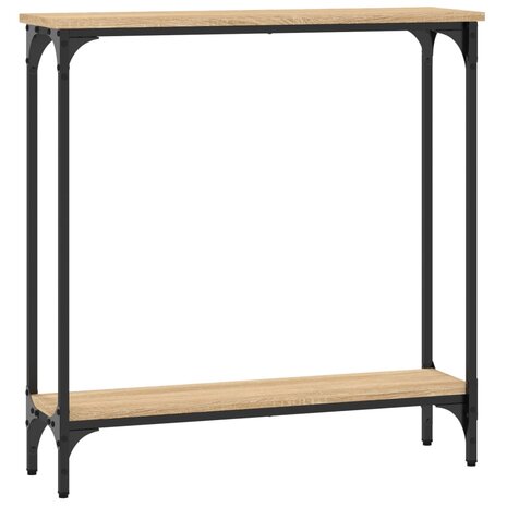 Wandtafel Sonoma Eiken 75x22,5x75 cm Bewerkt Hout 6