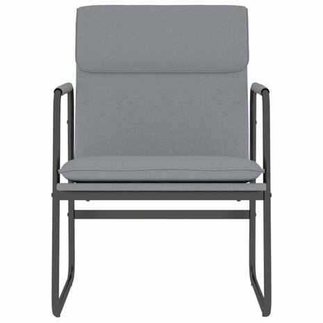 Loungestoel 55x64x80 cm stof lichtgrijs 3