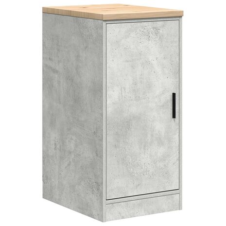 Garagekasten 2 st bewerkt hout betongrijs 6