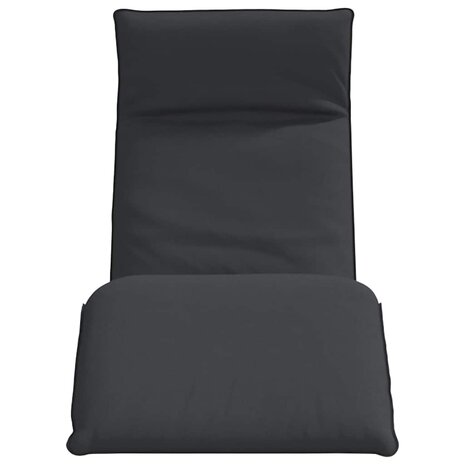 Ligstoel inklapbaar 175x54x8,5 cm Oxford stof zwart 4