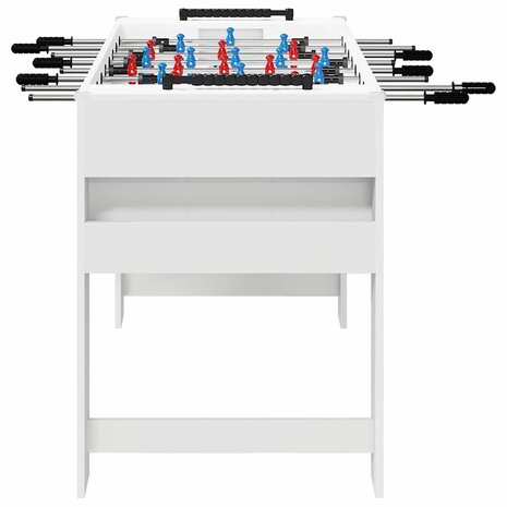 Voetbaltafel Wit 125 x 60,5 x 80 cm Bewerkt hout 5