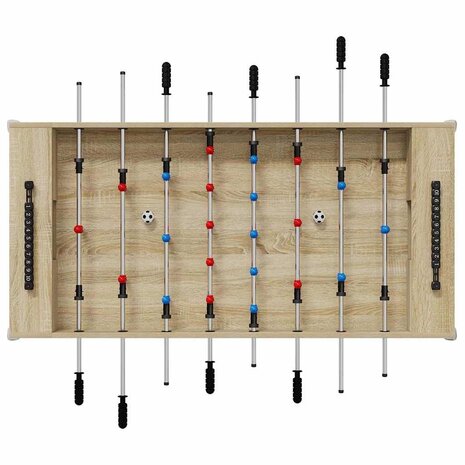 Voetbaltafel Sonoma Eiken 125 x 60,5 x 80 cm Bewerkt hout 6