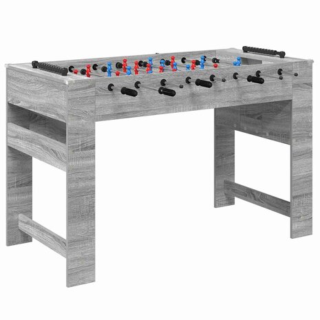 Voetbaltafel Grijze Sonoma 125 x 60,5 x 80 cm Bewerkt hout 2
