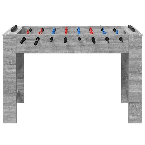 Voetbaltafel Grijze Sonoma 125 x 60,5 x 80 cm Bewerkt hout 4