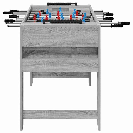Voetbaltafel Grijze Sonoma 125 x 60,5 x 80 cm Bewerkt hout 5
