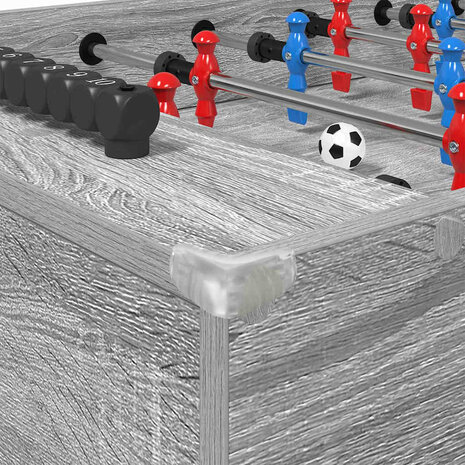 Voetbaltafel Grijze Sonoma 125 x 60,5 x 80 cm Bewerkt hout 7