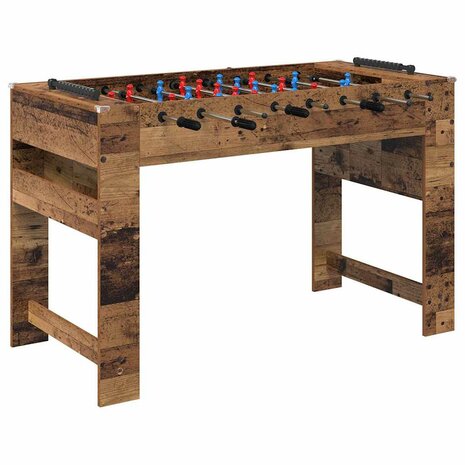 Voetbaltafel Oudhout 125 x 60,5 x 80 cm Bewerkt hout 2
