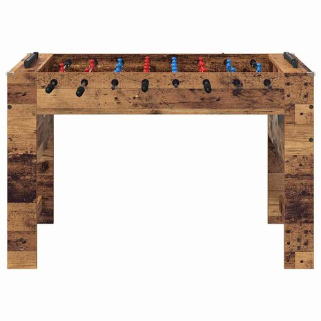 Voetbaltafel Oudhout 125 x 60,5 x 80 cm Bewerkt hout 4