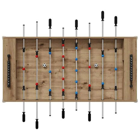 Voetbaltafel Artisan Eik 125 x 60,5 x 80 cm Bewerkt hout 6