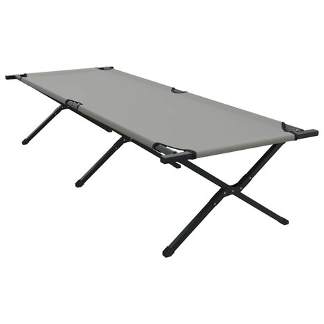 Opvouwbaar Veldbed 2 pcs Grijs 210 x 80 x 46 cm Oxford stof 8