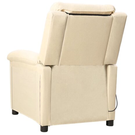 Massagestoel stof cr&egrave;mekleurig 4