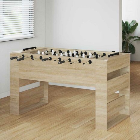Voetbaltafel Sonoma Eiken 146,5 x 74 x 85 cm Bewerkt hout 1