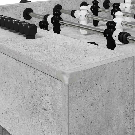Voetbaltafel Beton Grijs 146,5 x 74 x 85 cm Bewerkt hout 7