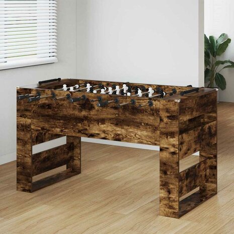 Voetbaltafel Gerookte Eik 146,5 x 74 x 85 cm Bewerkt hout 1