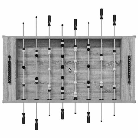 Voetbaltafel Grijze Sonoma 146,5 x 74 x 85 cm Bewerkt hout 6