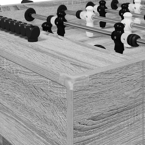 Voetbaltafel Grijze Sonoma 146,5 x 74 x 85 cm Bewerkt hout 7