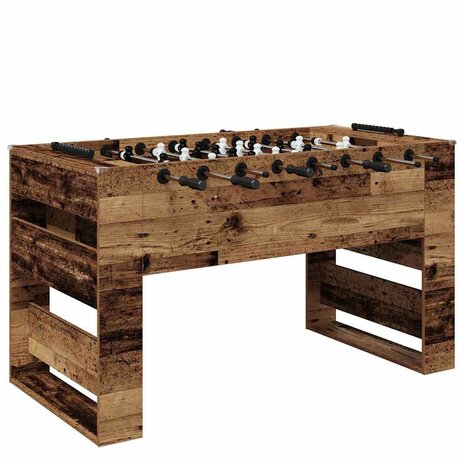 Voetbaltafel Oudhout 146,5 x 74 x 85 cm Bewerkt hout 2