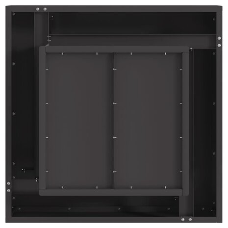 Vuurkorf Zwart 60 x 60 x 30 cm Staal 9
