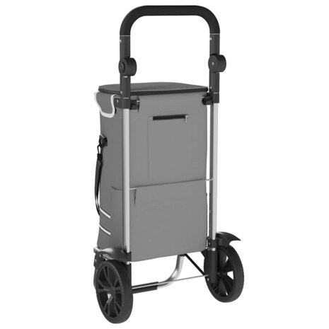 Boodschappentrolley Grijs 36,5 x 46,5 x 100,5 cm Oxford stof 6