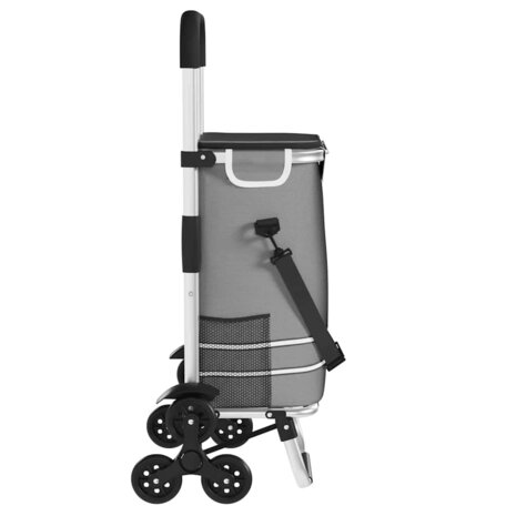 Boodschappentrolley Grijs 47 x 39 x 100,5 cm Oxford stof 9