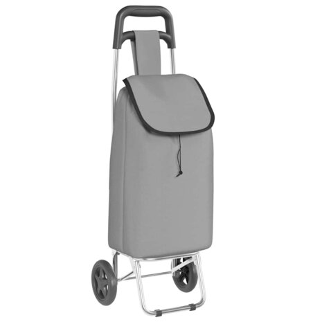 Boodschappentrolley Grijs 35 x 28 x 92 cm Oxford stof 2