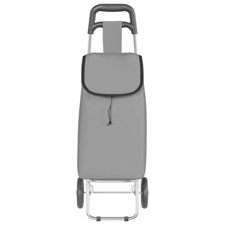 Boodschappentrolley Grijs 35 x 28 x 92 cm Oxford stof 7