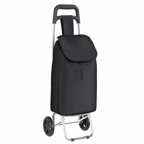 Boodschappentrolley Zwart 35 x 28 x 92 cm Oxford stof 2