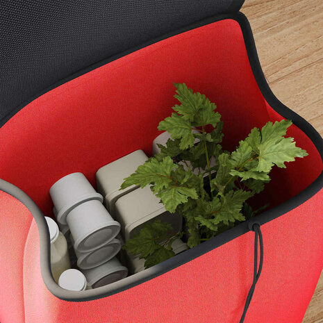 Boodschappentrolley Rood 35 x 28 x 92 cm Oxford stof 5