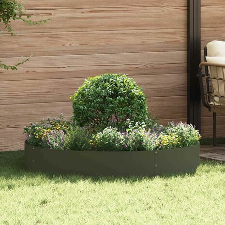 Plantenring Olijf Groen 120 x 120 x 20 cm Koudgewalst staal 1